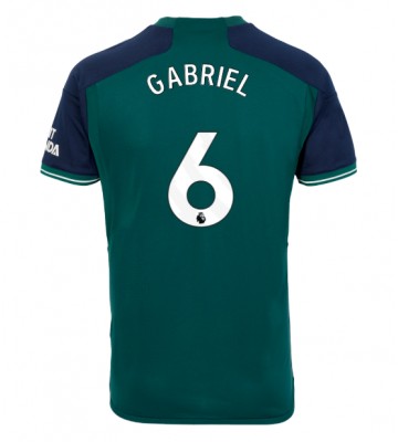Arsenal Gabriel Magalhaes #6 Tredje trøje 2023-24 Kort ærmer